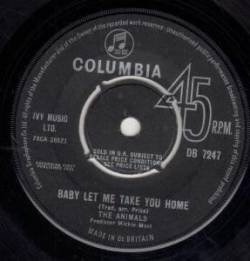 The Animals : Baby Let Me Take You Home